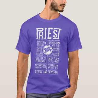 WoW Priest Role Playing Gamer boy T-Shirt