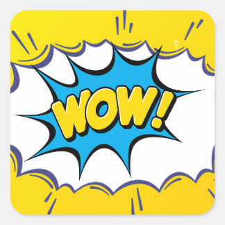 Wow School Sticker