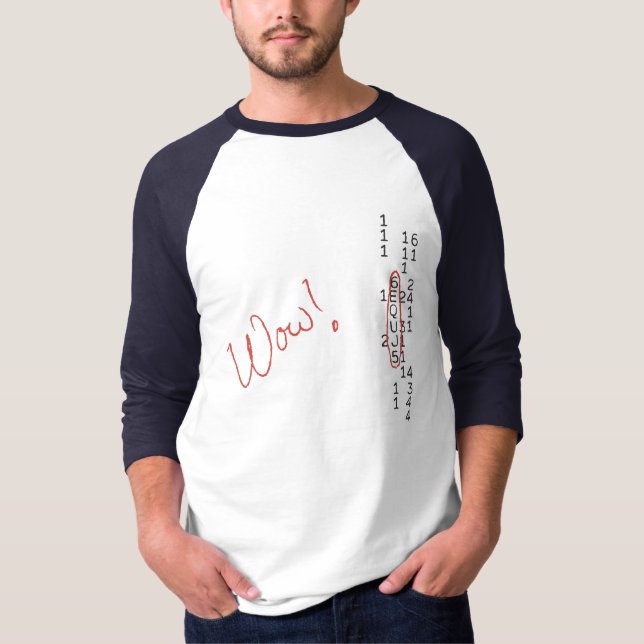 Wow Signal SETI Message T-Shirt (Front)