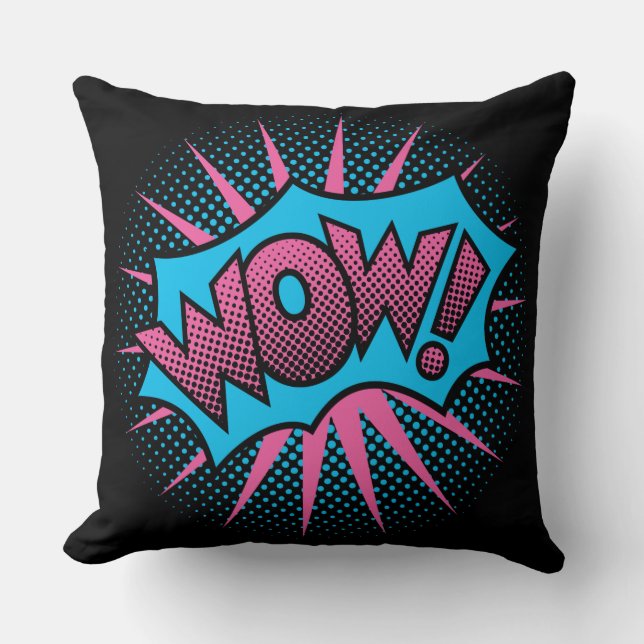 WOW! Text Design Cushion (Front)