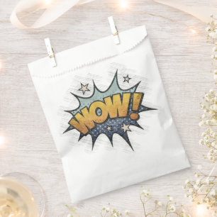 WOW! Vintage Comic Book Steampunk Pop Art Favour Bag