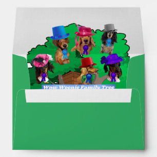 Wow Weenie Dog Family Tree Best In Show Envelopes