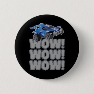 Wow! Wow! Wow! Rocket Soccer Game  6 Cm Round Badge