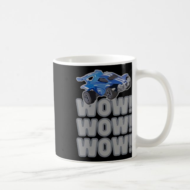 Wow! Wow! Wow! Rocket Soccer Game  Coffee Mug (Right)