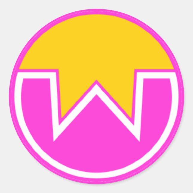 wownero  classic round sticker (Front)