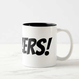 Wowzers funny comic typography coffee mug