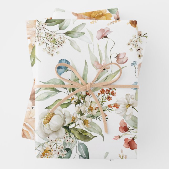 WP | Dutch Still Life Large Floral 19x29 (3) Wrapping Paper Sheet (In situ)