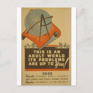 WPA - Adult World Postcard