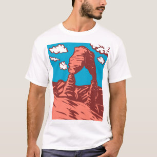 WPA Art Delicate Arch in Arches National Park T-Shirt