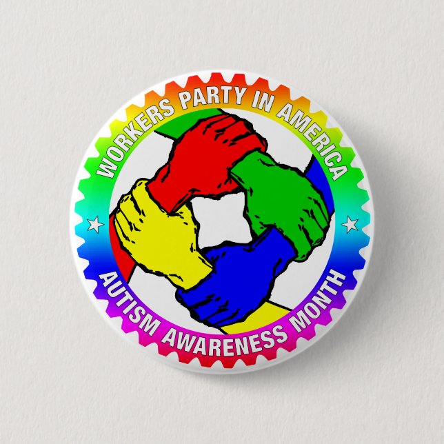 WPA Autism Awareness Month Button (Front)
