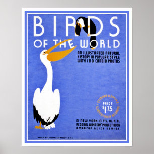WPA Birds of the World advertising Poster