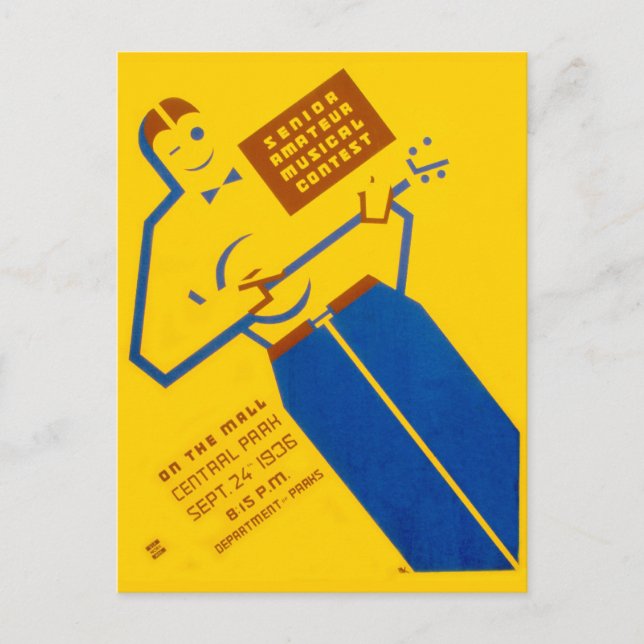 WPA Poster Postcard (Front)