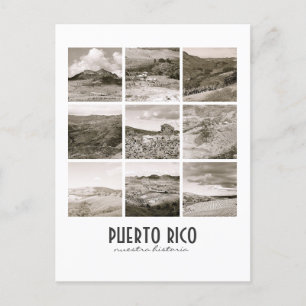 WPA Vintage Collage Puerto Rico Postcard