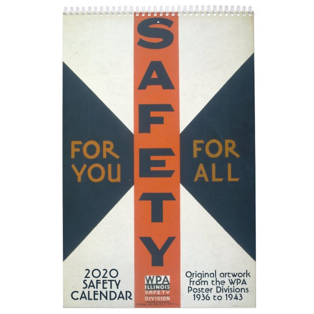 WPA Works Progress Administration Calendar (Cover)