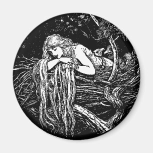 WQ MAGNET : Long Haired Maiden
