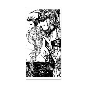 WQ RUBBER STAMP: HJ Ford Princess Retrieves Letter Stamp