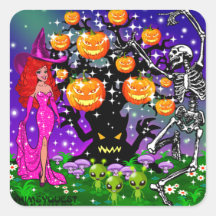 WQ STICKER: Halloween Party All Nighter