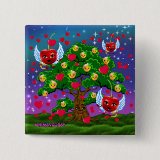 WQ TOYS BUTTON : Valentines Day Cherry Cupids