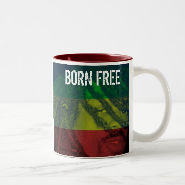 WR1 Rasta Colours Mug (Right)