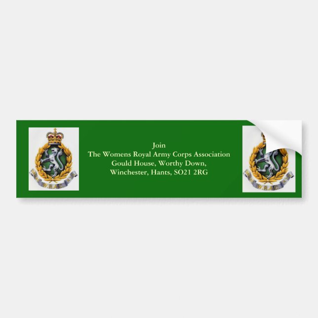 WRAC Bumper Sticker (Front)