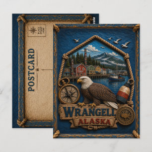 Wrangell Alaska Postcard Vintage Travel
