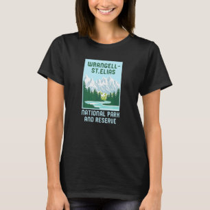Wrangell St Elias National Park Alaska Retro Grap T-Shirt