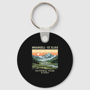 Wrangell-st elias national park alaska vintage key ring