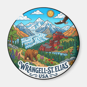 Wrangell–St. Elias National Park and Preserve USA Magnet