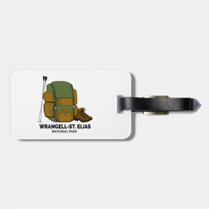 Wrangell-St. Elias National Park Backpack Luggage Tag
