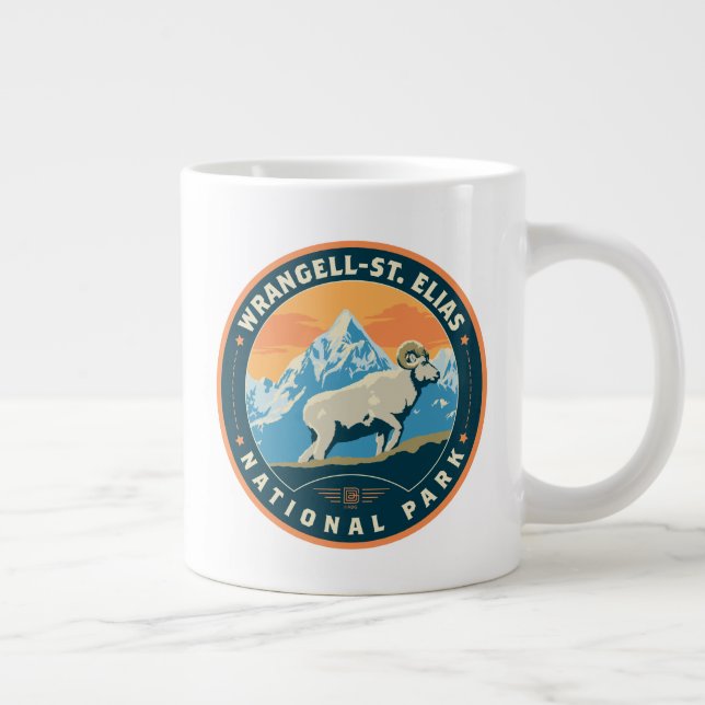 Wrangell-St Elias National Park Large Coffee Mug (Right)