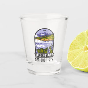 Wrangell St Elias National Park Nizina Lake Alaska Shot Glass
