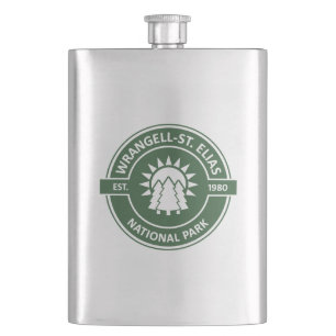 Wrangell–St. Elias National Park Sun Trees Hip Flask