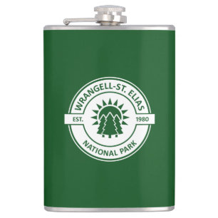 Wrangell–St. Elias National Park Sun Trees Hip Flask