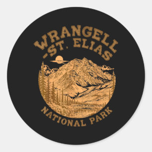 Wrangell-St Elias National Park Travelling Nature Classic Round Sticker