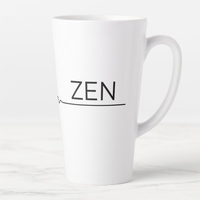 Wrap-Around Chaos to Zen Latte Mug (Right)
