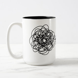 Wrap-Around Chaos to Zen Two-Tone Coffee Mug