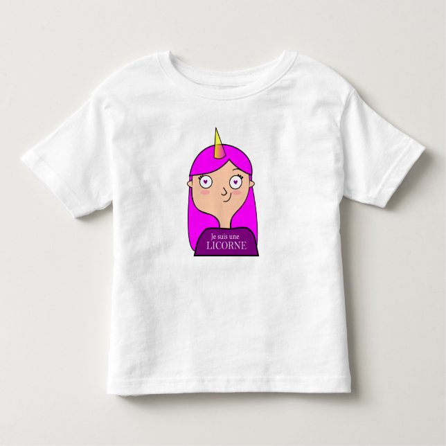 Wrap at wheels I am an unicorn Toddler T-Shirt (Front)