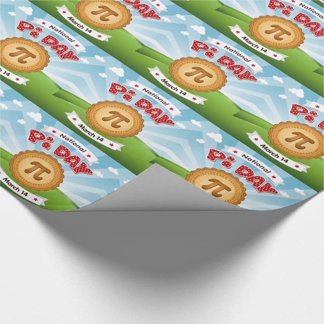 Wrap it up with Pi Day Wrapping Paper (Corner)