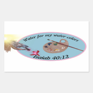 wrap this around a jar for your brushes, artists r rectangular sticker