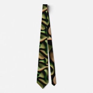 Wrap up Green Copper Mosaic Pattern Tie