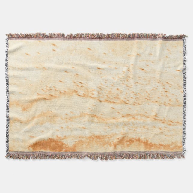 Wrap Yourself in Beach Sand Throw Blanket (Front)