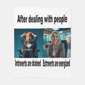 Wrap yourself in this Introvert/Extrovert blanket