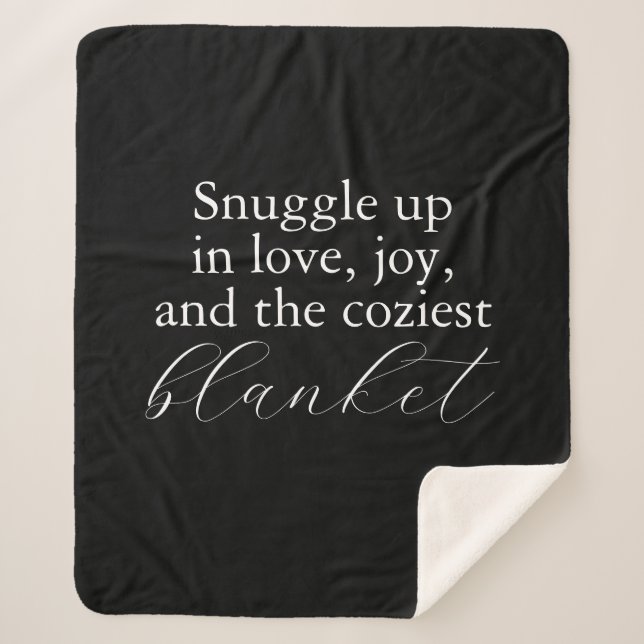 Wrap yourself with love  | Create your Own Sherpa  Sherpa Blanket (Front)