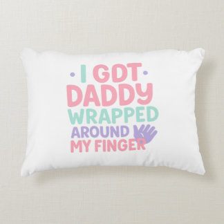 Wrapped Around My Finger – Sweet Baby Quote for Da Decorative Cushion