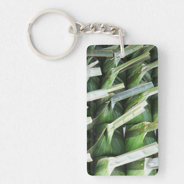 Wrapped Banana Leaf Packets Key Ring (Front)