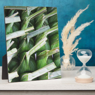 Wrapped Banana Leaf Packets Plaque