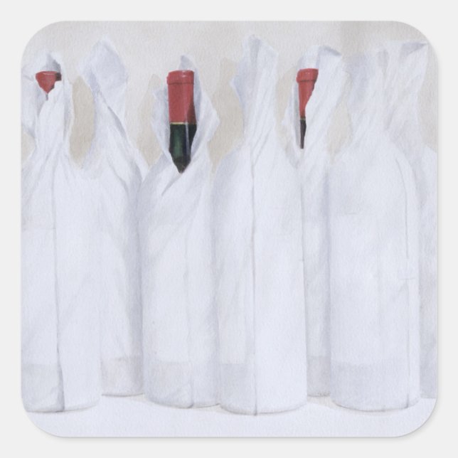Wrapped bottles 3 2003 square sticker (Front)