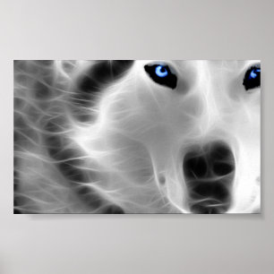 Wrapped Canvas Wolf Spirit 4' X 6' Canvas Poster