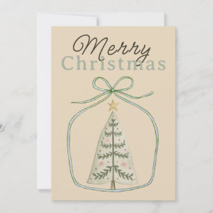 Wrapped in a Bow Christmas Holiday Card