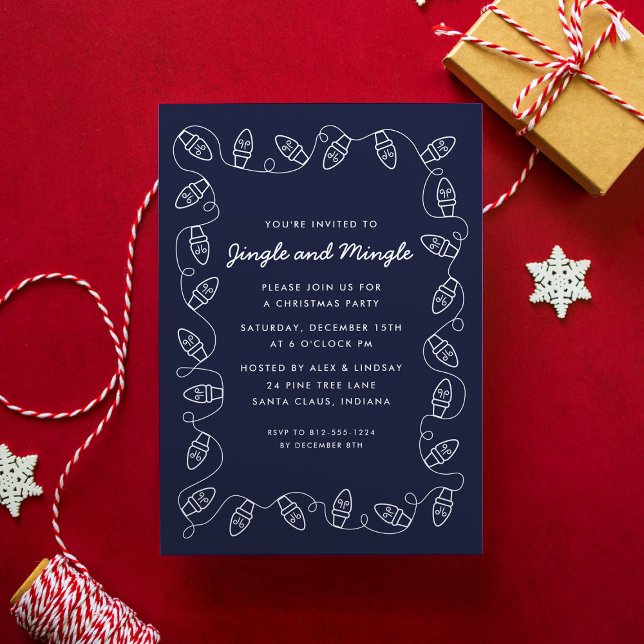 Wrapped in Lights Christmas Party Invitation (Creator Uploaded)